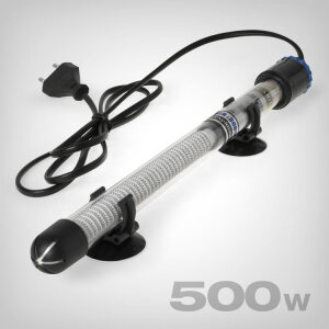 Aquarium heating rod with integrated temperature regulator, 500W