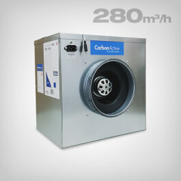 CarbonActive EC Silent Box 280m³/h, 125mm