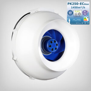 PK Extraction Fan 250-EC blue, 1450m3/h (RJEC)