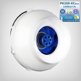 PK Extraction Fan 250-EC blue, 1450m3/h (RJEC)