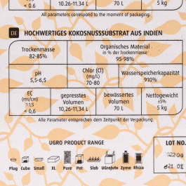 UGro Coco Block XL, 70 Liter