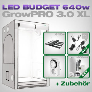 Growbox GrowPRO XL, Grow Tent Set, LED 640W