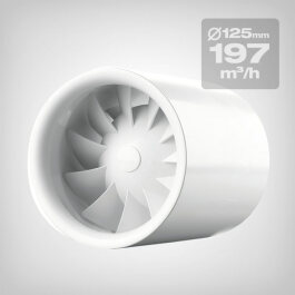 Axial Fan Silent, 197 m3/h, 125mm