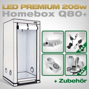 LED Grow Kit Homebox Ambient Q80 + 1x Q5W, 205W