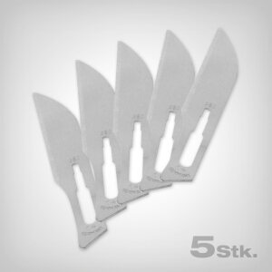 Scalpel blades, 5 pieces, for use in a scalpel handle