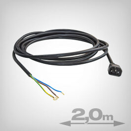 IEC Power Cable, 2 Meter (open)