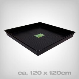 Garland garden tray, black, 120x120x12cm