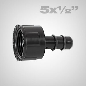 Insert fitting with nut for pe-pipes 5 x 1/2"