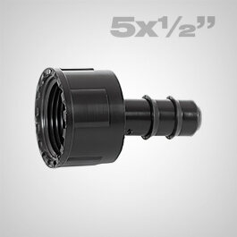 Insert fitting with nut for pe-pipes 5 x 1/2"