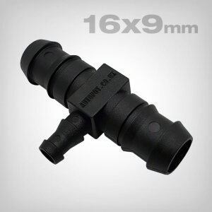 AutoPot 16-9mm Tee Connector