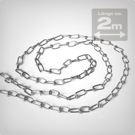 Knotted chain, e.g. to hang a reflector, 2m