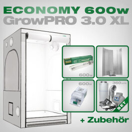 GrowPRO XL grow tent, Grow kit 600W Economy