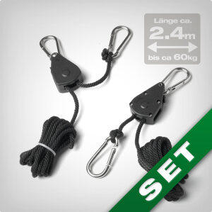 Rope Ratchet set, infinitely adjustable