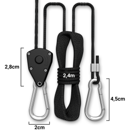 Rope Ratchet set, infinitely adjustable