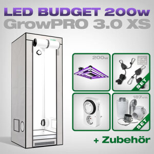 Low Budget Grow Tent Complete Kit LED XS, Lumatek ATS PRO 200W