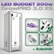 Low Budget Grow Tent Complete Kit LED XS, Lumatek ATS PRO 200W