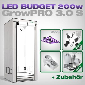 Low Budget Grow Tent Complete Kit LED S, Lumatek ATS PRO 200W