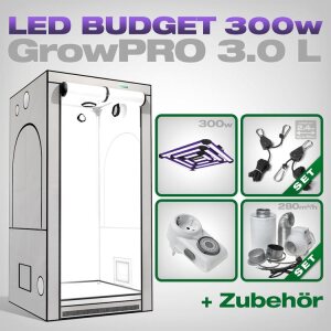 Low Budget Grow Tent Complete Kit LED L, Lumatek ATS PRO 300W