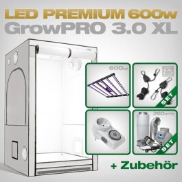 Grow Tent Complete Kit LED GrowPRO XL, Lumatek ZEUS 600W...