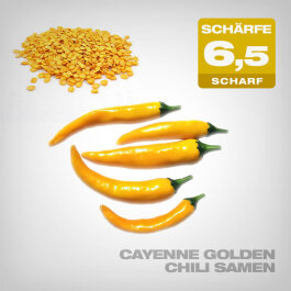 Cayenne Golden Chilli Seeds, 10 pcs.