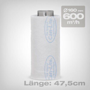 Can-Lite carbon filter, 600 m3/h, 160mm