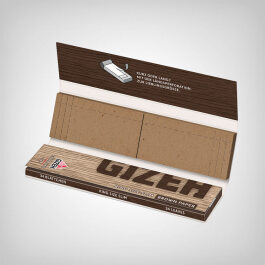 Gizeh Brown King Size Slim Rolling Papers +Tips (single...