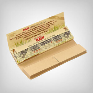 RAW Connoisseur Classic King Size Slim Rolling Papers + Tips (single unit)