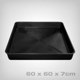 Garland garden tray, black, 60x60x7cm