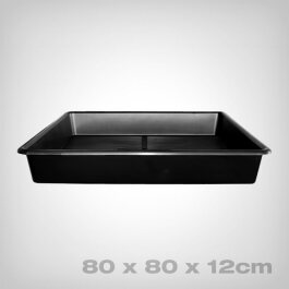 Garland garden tray, black, 80x80x12cm