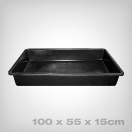 Garland garden tray, black, 100x55x15cm