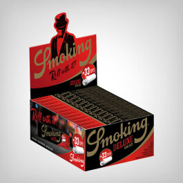 Smoking de Luxe King Size Rolling Papers + Tips (24pcs Box)