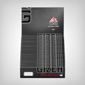 Gizeh Black Extra Fine King Size Slim Rolling Papers (50pcs Box)