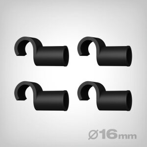 GrowPRO 3.0 pole hooks short, 16mm, 4 pcs.