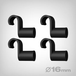 GrowPRO 3.0 pole hooks long, 16mm, 4 pcs.