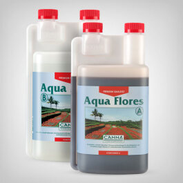 Canna Aqua Flores A & B, 2x1 litre bloom booster