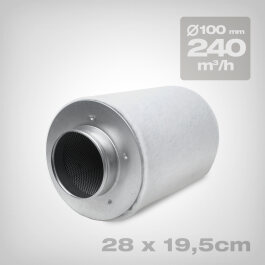 PrimaKlima carbon filter 240 m³/h, diameter 100 mm