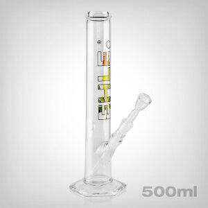 EHLE. Bong Clear Leaf, 500ml, incl. downstem, joint 18,8