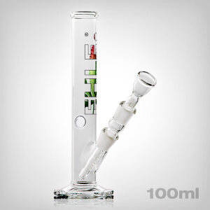 EHLE. Bong Clear Leave straight, 100ml, incl. downstem, joint 14,5