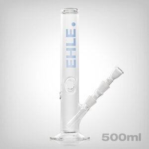 EHLE. Icebong, 500ml, incl. downstem, joint 18,8, light blue