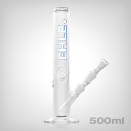 EHLE. Icebong, 500ml, incl. downstem, joint 18,8, white