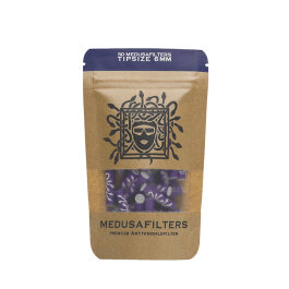 Medusa activated charcoal filter, Violet Edition, 50 pcs.