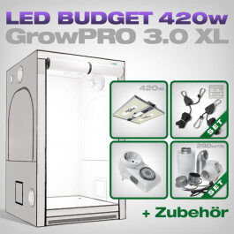 GrowPRO 3.0 XL LED Grow Set + 1x Pure LED Q420 V2, 420W