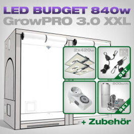 GrowPRO 3.0 XXL LED Grow Set + 2x Pure LED Q420 V2, 420W