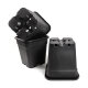 Plant pot, squared/black, 18 liters