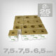 Grodan Delta rockwool cubes, 7.5x7.5x6.5 cm, diagonal length: 25mm