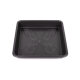 Pot saucer, square, approx. 25x25cm, black