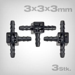 Blumat Mini-T-Piece 3-3-3 mm, 3 pcs.