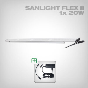 Sanlight FLEX II LED Set with power supply and cable, 1x FLEX II 20