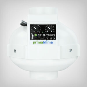 PrimaKlima extraction fan 100, 280m3/h, Temp. Fan speed regulator - Second Choice