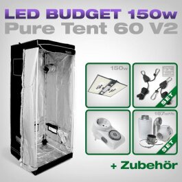Pure Tent 60x60 LED Grow Set + 1x Pure LED Q150 V2